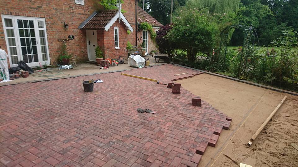 recent project for block paving in Navenby
