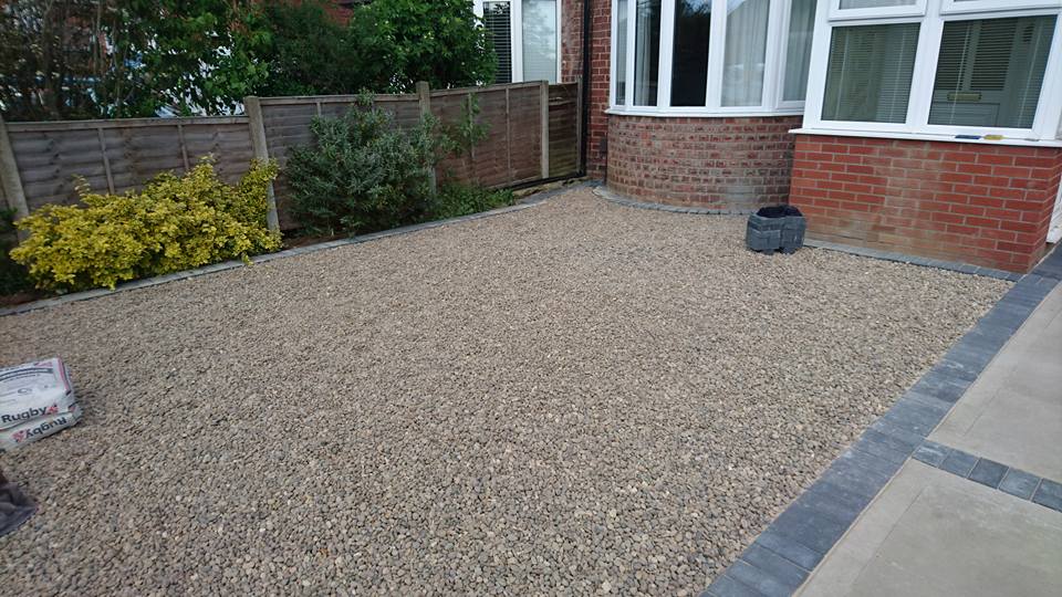 newly completed resin driveways in lincoln
